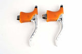 NEW Dia Compe Gran Compe brake lever set with brown hoods from the 80s NOS/NIB