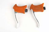 NEW Shimano 600ax #BL-6300 brake lever set with brown hoods from 1981-84 NOS