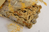 NOS 5 Izumi Easy Running Gold 5-6-7 speed road chain 1/2 x 3/32, 116 links from the 1980s NIB