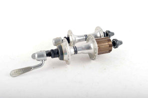 NEW Shimano 105 # FH-1051, HB-1050 6-7 speed hubs incl. skewers from the late 80s NOS