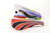 NEW Huracan Crono Saddle with red/black/white lycra deck from the 1980s NOS/NIB