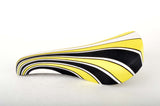 NEW Huracan Crono Saddle with yellow/black/white lycra deck from the 1980s NOS/NIB