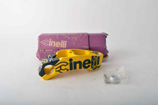 NEW Cinelli Alter Ahead Once Stem 120mm, 26.0, yellow/black from the 90s NOS/NIB