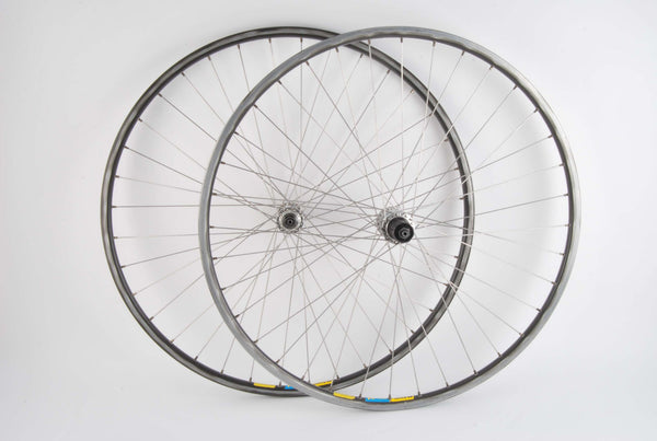 Wheel Set Mavic Open 4 CD clincher rims with Shimano 600 Ultegra Tricolor #FH-6400 / HB-6400 hubs from the 1980s - 90s