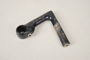 Black anodized 3ttt Record 84 Stem in size 120, Ernesto Colnago pantographed from the 80s