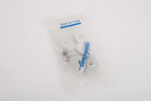 NOS Campagnolo C-Record Pedal mounting plates + strap-caps from 1985-1990 NIB