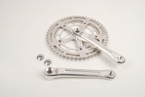 Shimano 600EX Arabesque #FC-6200 crankset with drilled Dura-Ace chainrings 42/52 teeth and 170mm length from 1979