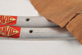 Pair of MAVIC Montlery Championnat du Monde silver alloy rims from the 70s in NOS condition