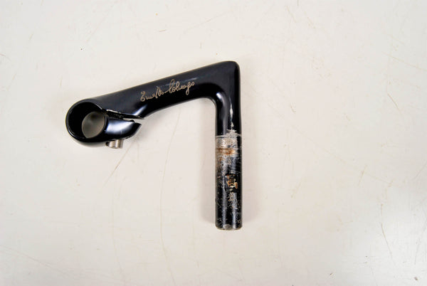 Black anodized 3ttt Record 84 Stem in size 120, Ernesto Colnago pantographed from the 80s