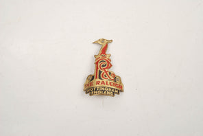 The Raleigh Nottingham England Headbadge from the 1970s