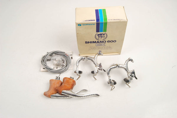 Shimano 600EX Arabesque brake caliper (BR-6200) and brake lever (BL-6200) set NOS/NIB from 1982/83