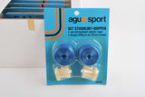 NEW Agu Sport blue shiny handlebar tapes (pack of 12) from the 1980s NOS / NIB
