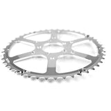 VeloOrange Grand Cru Outer Chainring for Doubles, 46 teeth, 50.4 BCD, Silver