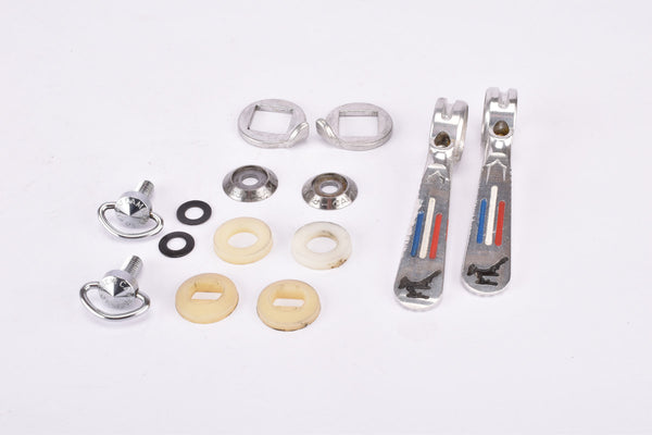 Gazelle pantographed Campagnolo Record / Super Record #1014 braze-on Gear Lever Shifter Set from the 1980s - new bike take off