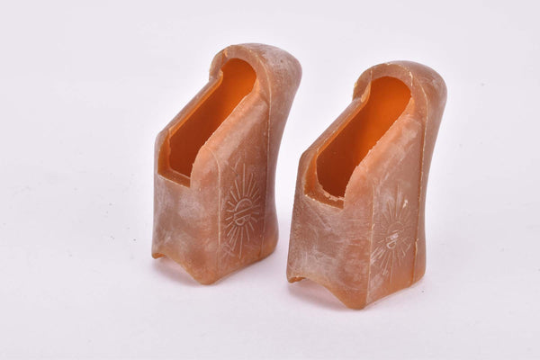 NOS CLB Course brown brake lever hoods from the 1970s - 1980s