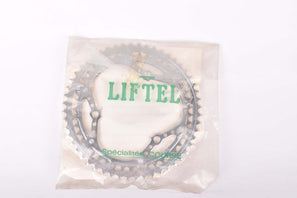NOS Liftel Spécialités Course "Doubles-Plateaux chromés" 3 pin chromed steel Chainring with 52/45 teeth and 116 mm BCD for cottered cranksets