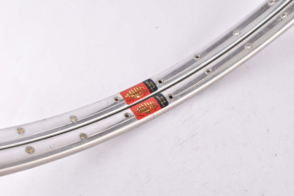 NOS Polished Mavic Monthlery Route tubular Rim Set in 28" (700C) with 36 holes from the 1970s - 1980s
