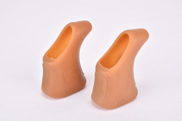 NEW Campagnolo Record / Super Record / Triomphe natural para brown brake lever rubber Hood with shield logo #2039 from the 1980s