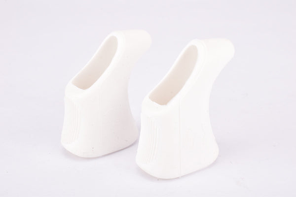 NEW Campagnolo Record / Super Record / Victory white brake lever rubber Hood with shield logo #2039 (#7201031) from the 1980s