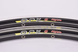 NOS Rigida DPX Black high profile aero Clincher Rim Set in 28"/622mm (700C) with 28 holes