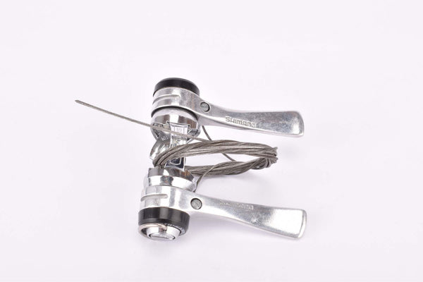 NOS Shimano Light Action #SL-S434 6-speed SIS Indexed clamp-on gear lever shifter set from the 1980s