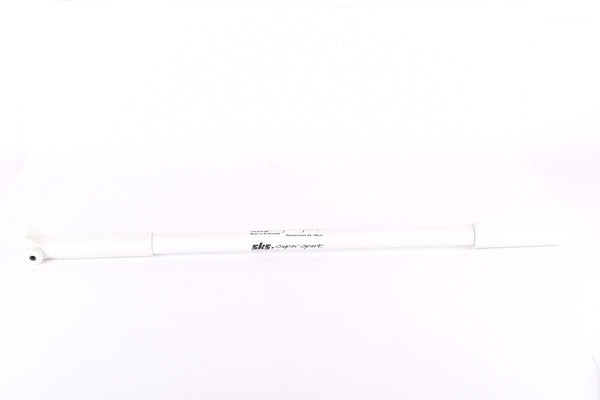 NOS SKS Super Sport Frame Bike Air Pump, in 630-660 mm from the 1980s, white
